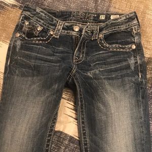 Miss Me jeans, size 27L or XL.